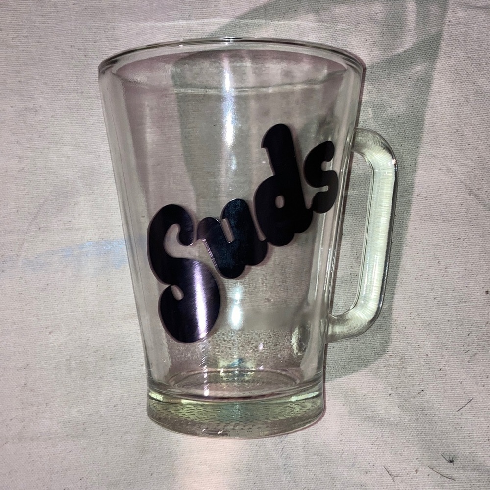 Vintage SUDS 1970s Beer Pitcher Pub Mancave Craft Beer Hipster Bar